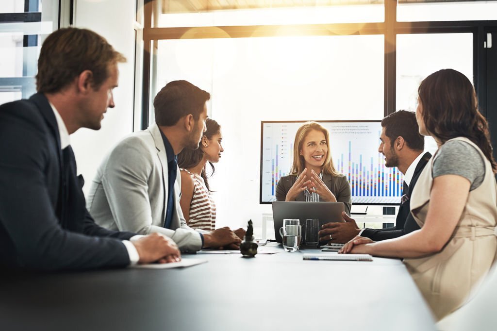 business people meeting in the boardroom